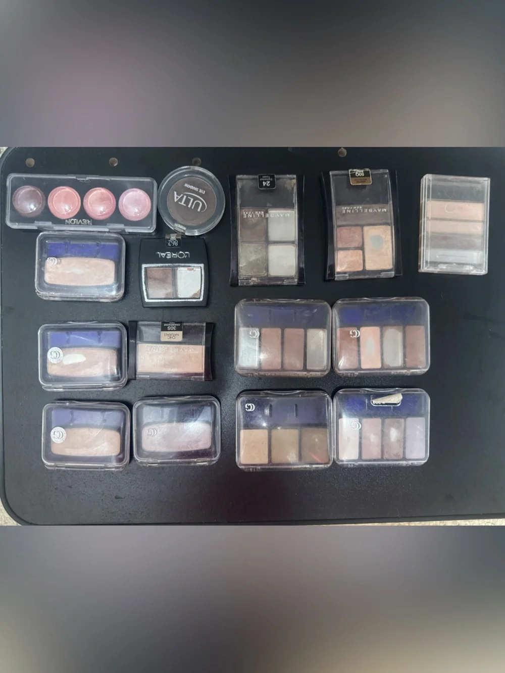 Assorted Neutral and Pink Eyeshadow Palette Collection - Mixed Brands